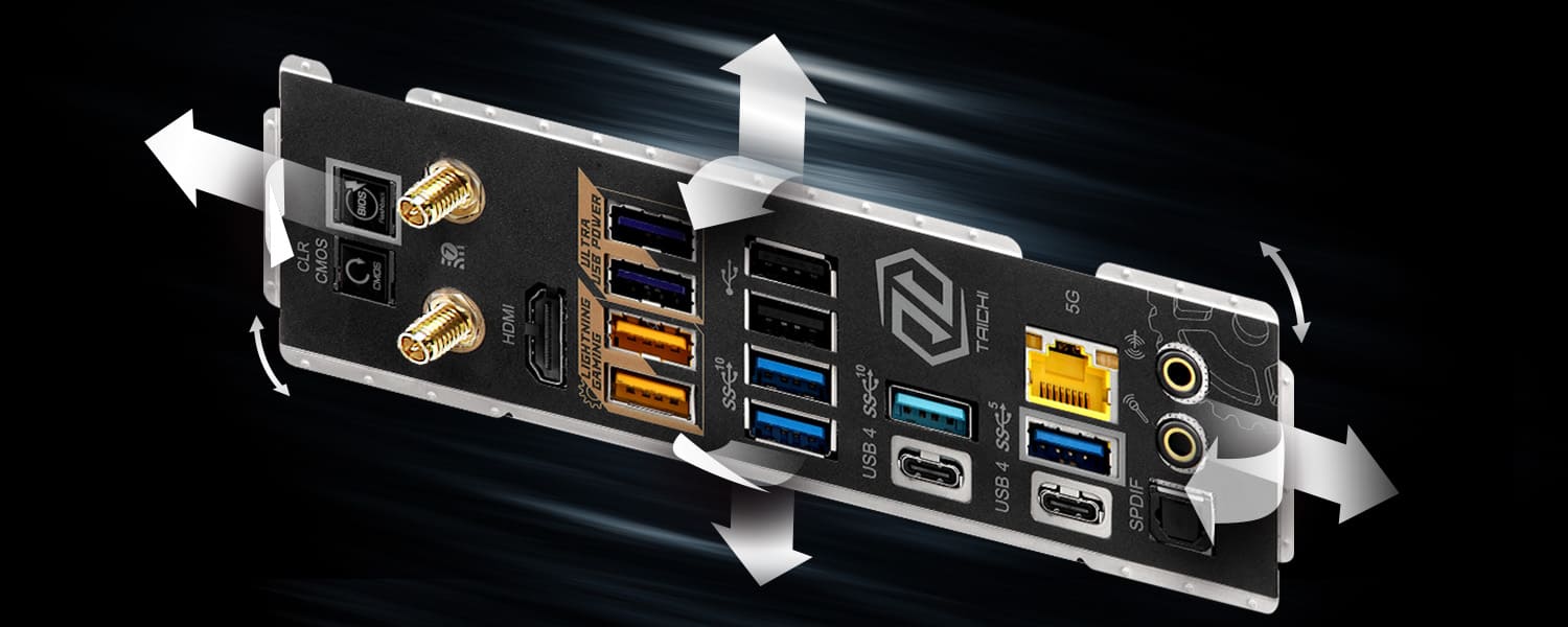 Flexible Integrated I/O Shield